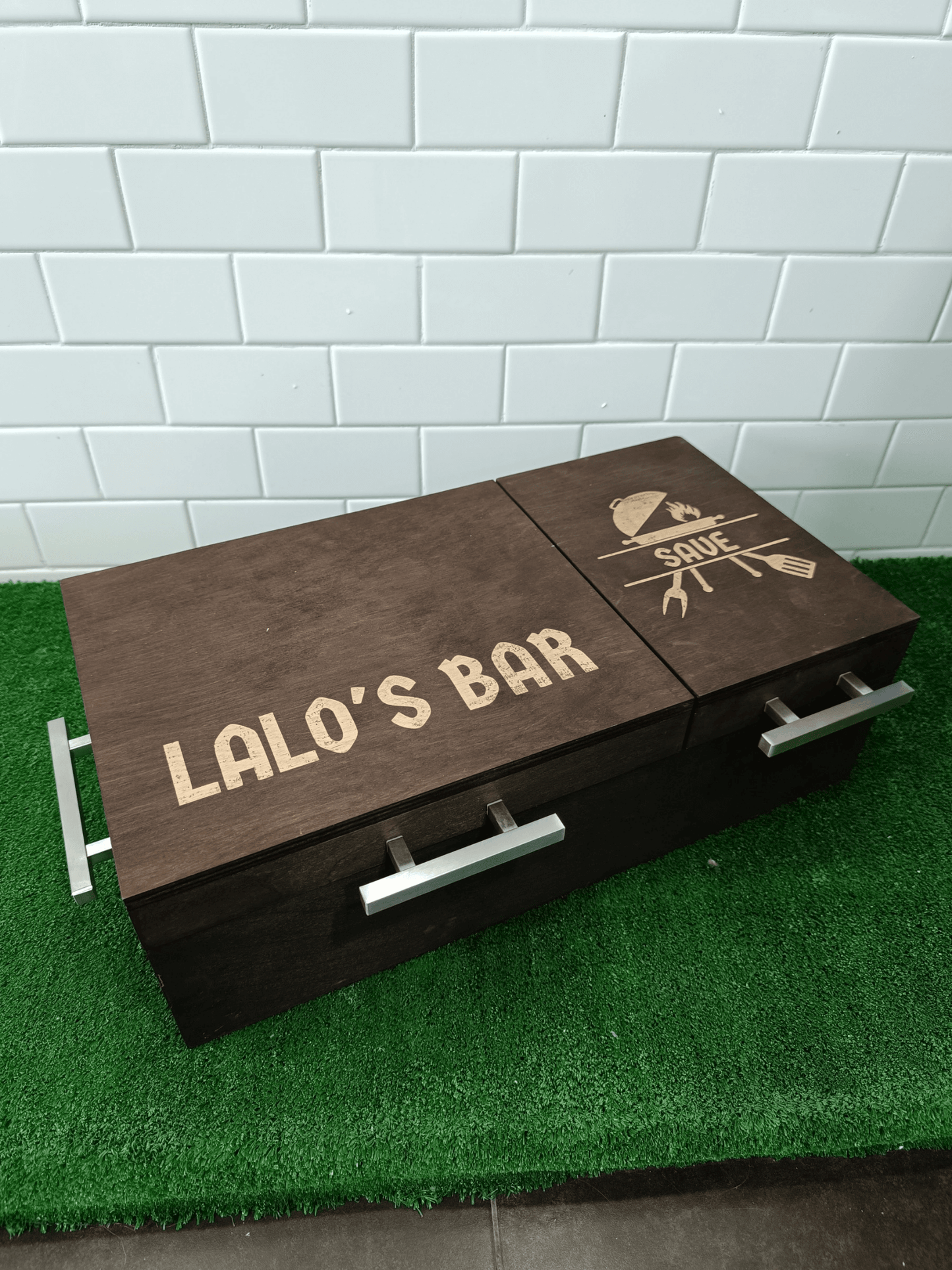 Mega Caja de Pino en Kit - Caja de Madera para Carne Asada