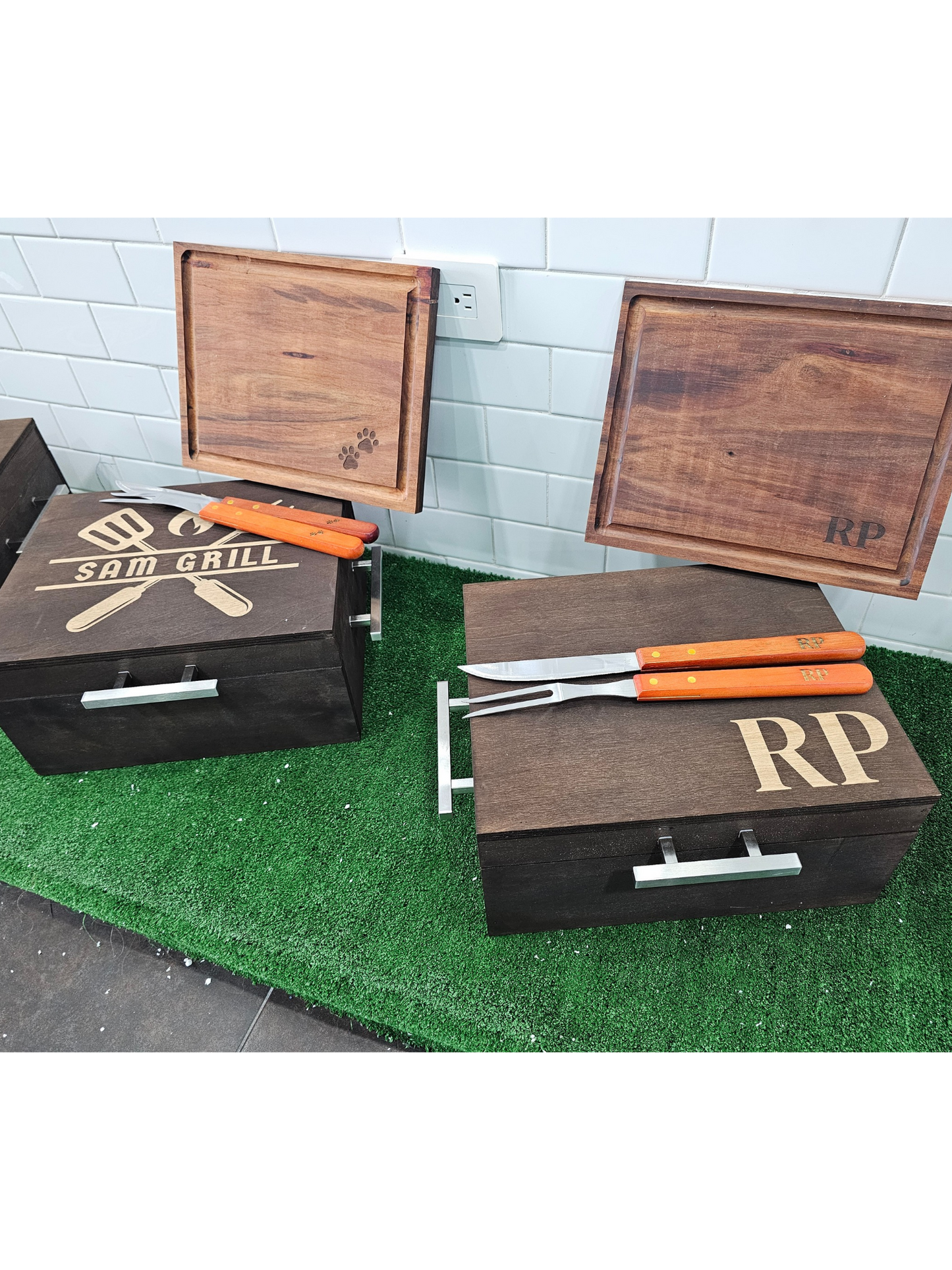 Cajas de madera también conocidas como Grill Box