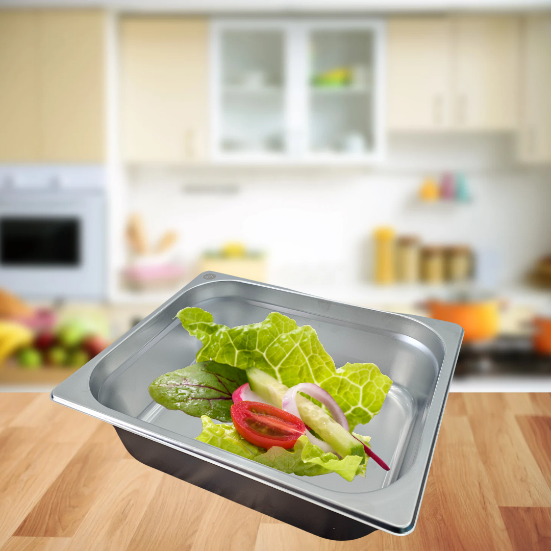 Inserto de Acero Inoxidable ½ x 10 cm para Caja de Madera Carne Asada