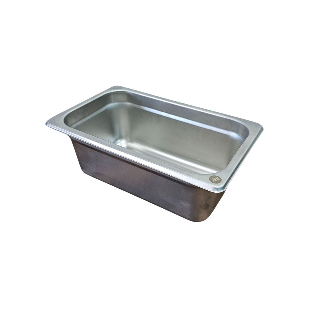 Inserto de acero inoxidable cuarto x 10 cm para caja de madera carne asada y Grill Box
