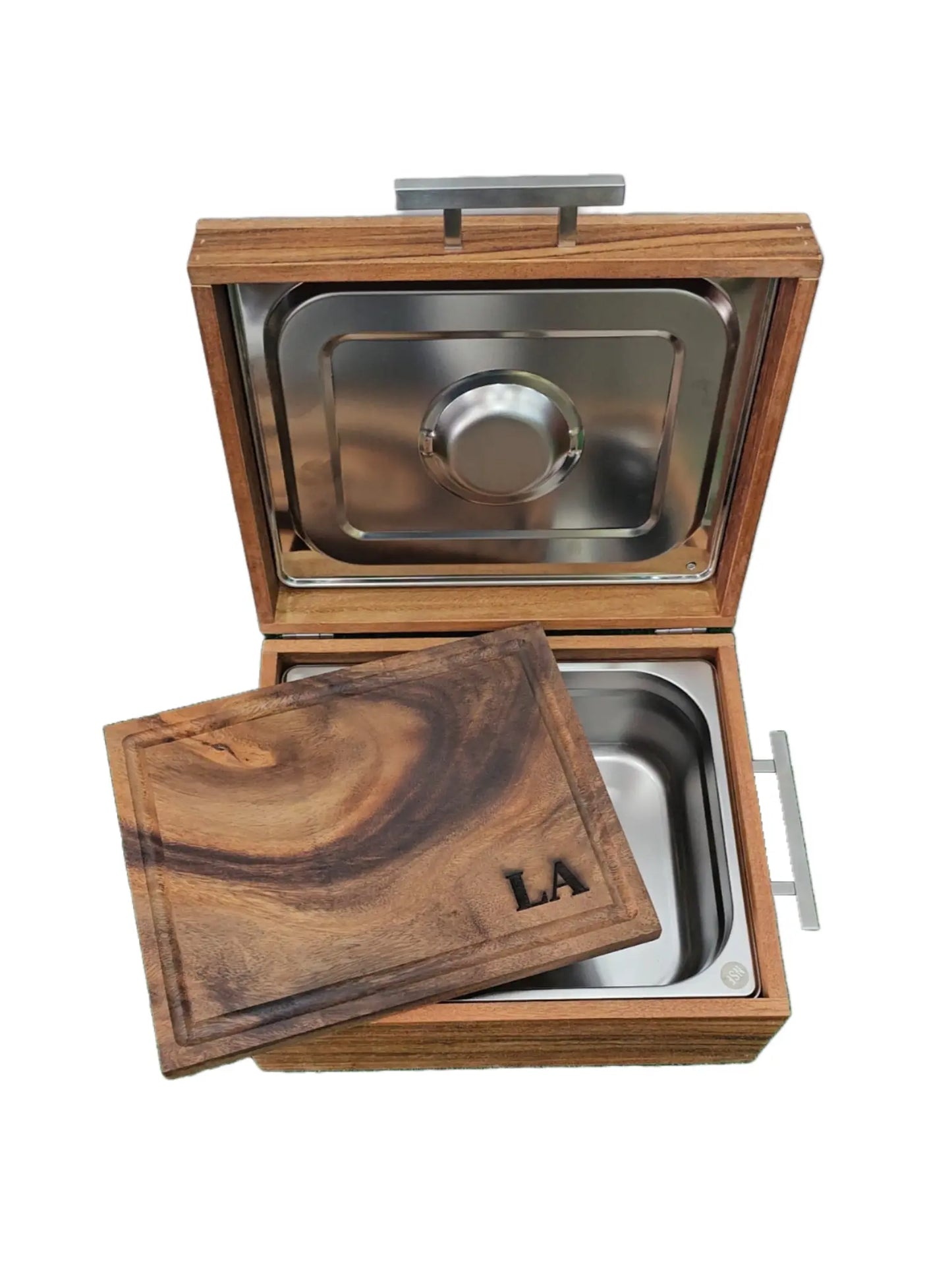 Caja de Madera Ligera Parota para Carne Asada