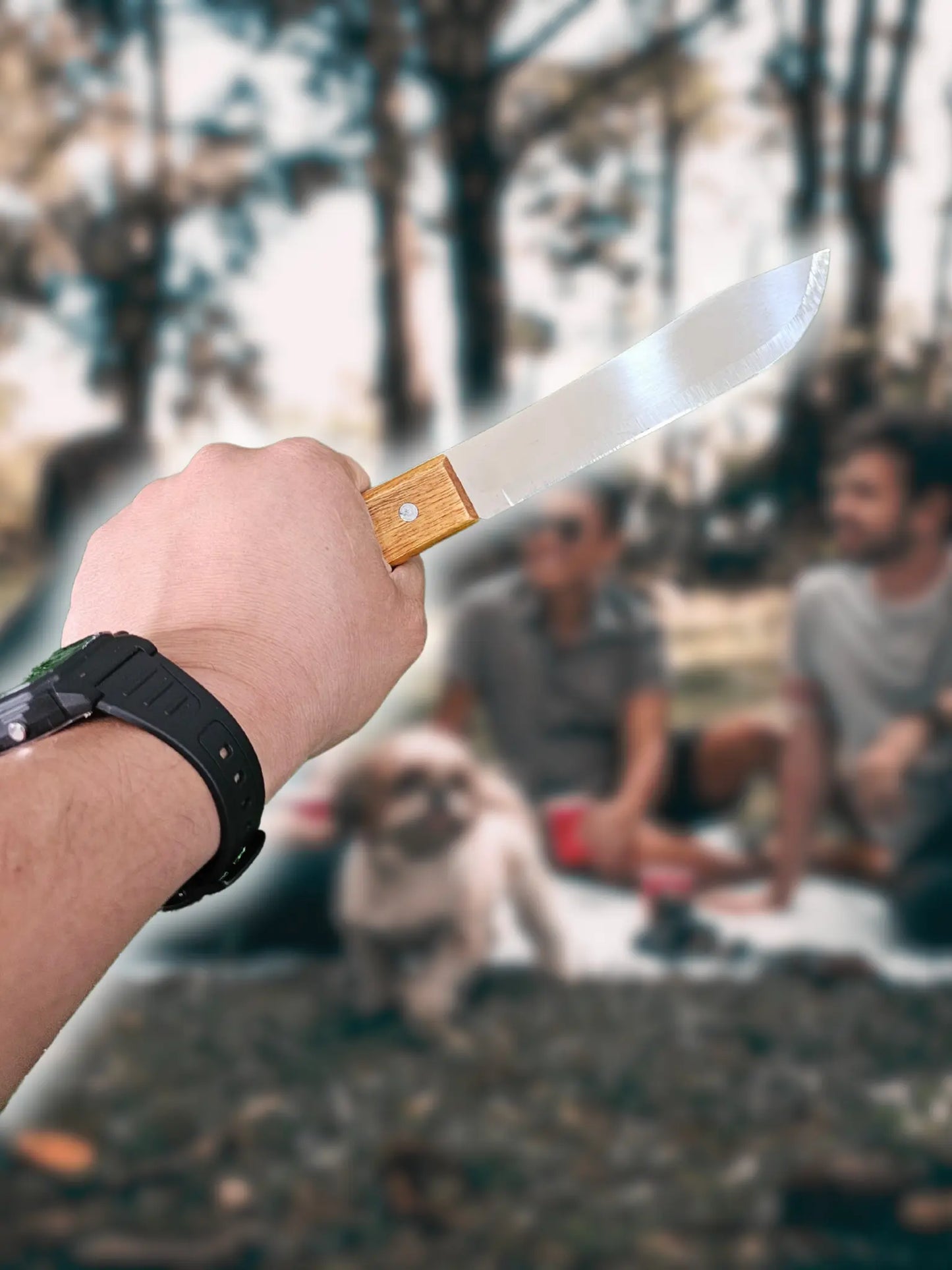 Cuchillo Pastor de Acero Inoxidable para Carne Asada