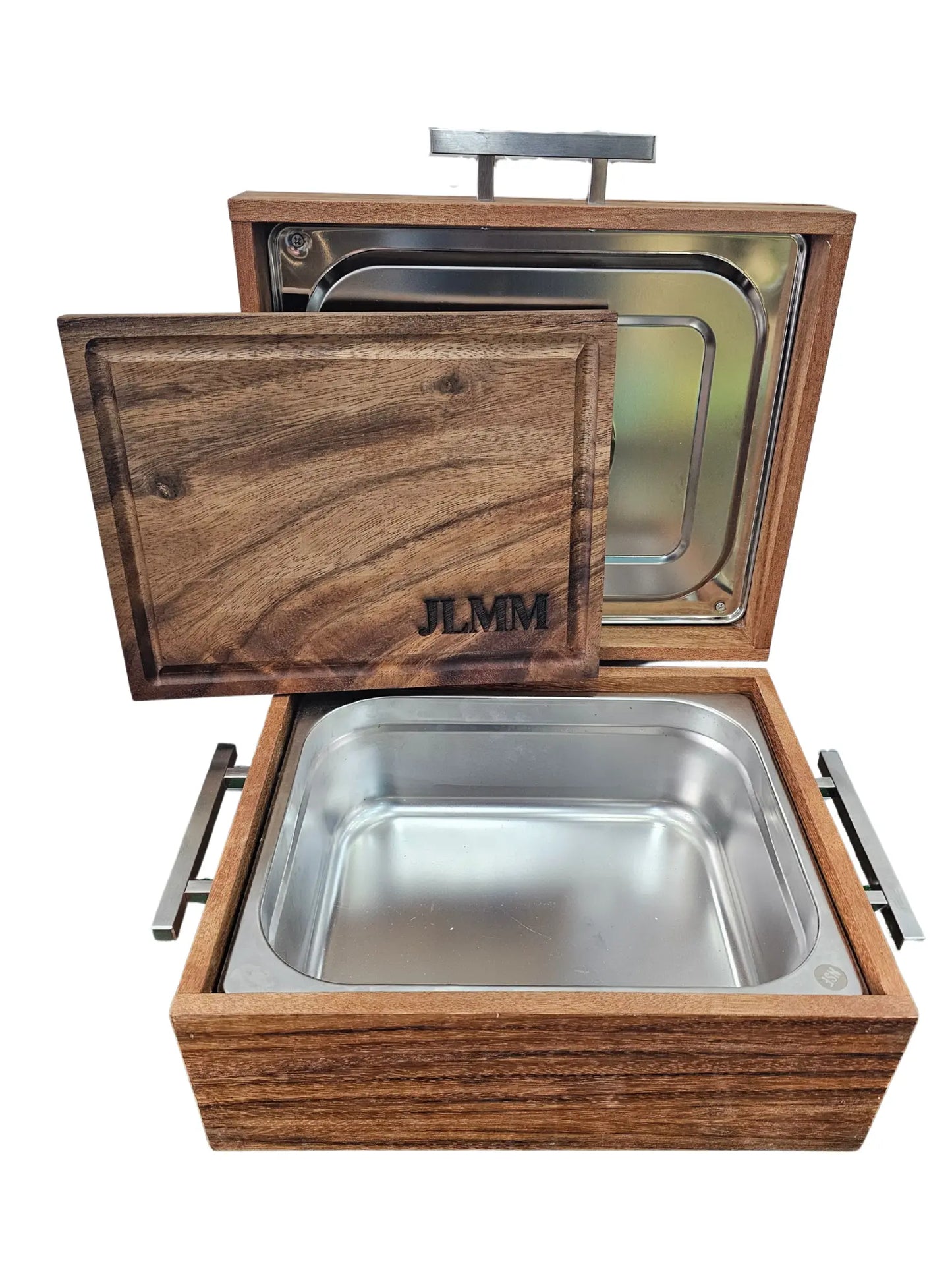 Caja de Madera Ligera Parota para Carne Asada