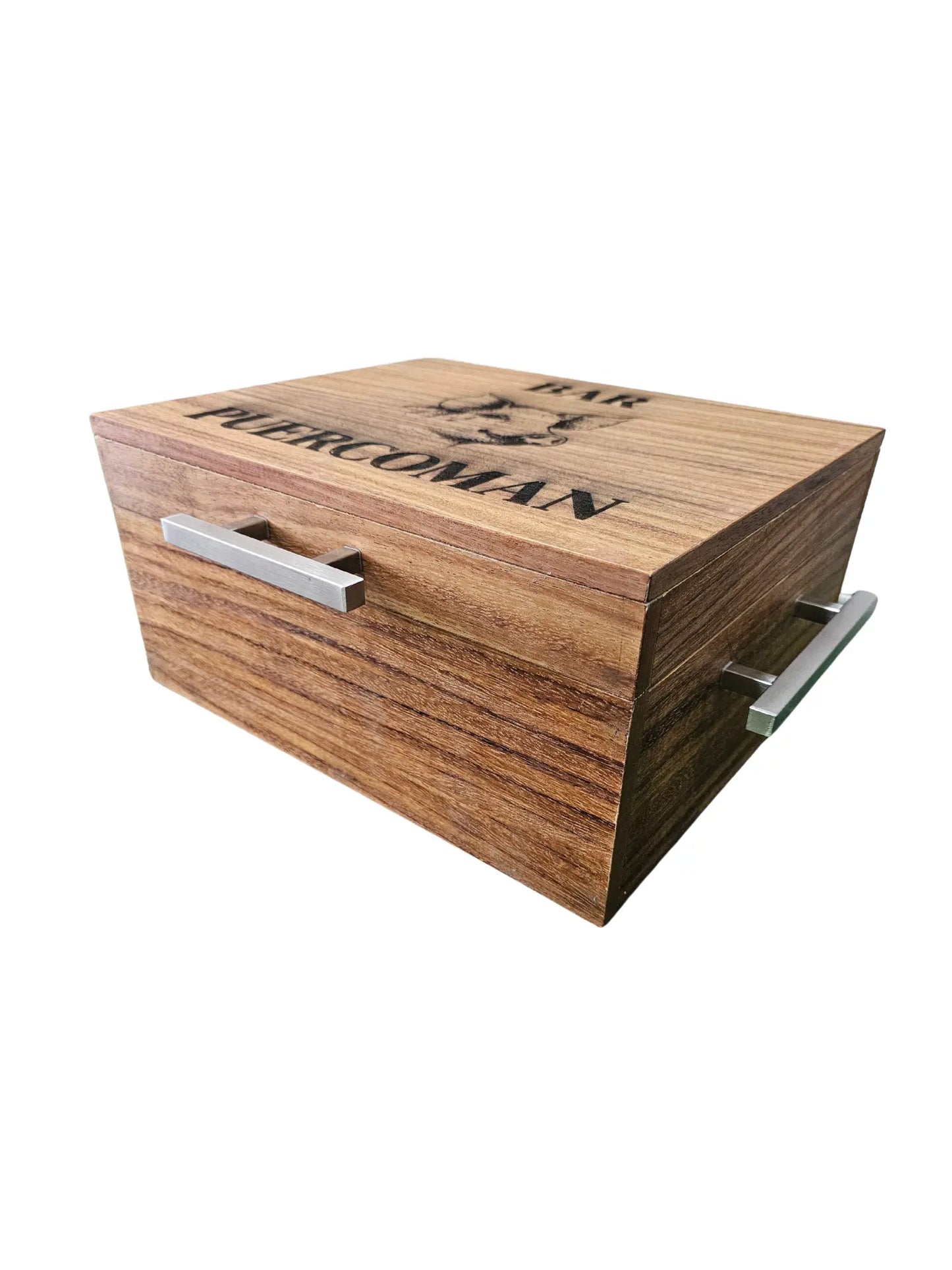 Caja de Madera Ligera Parota para Carne Asada