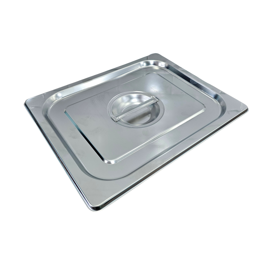 Tapa de acero inoxidable ½ para inserto de caja de madera carne asada y Grill Box