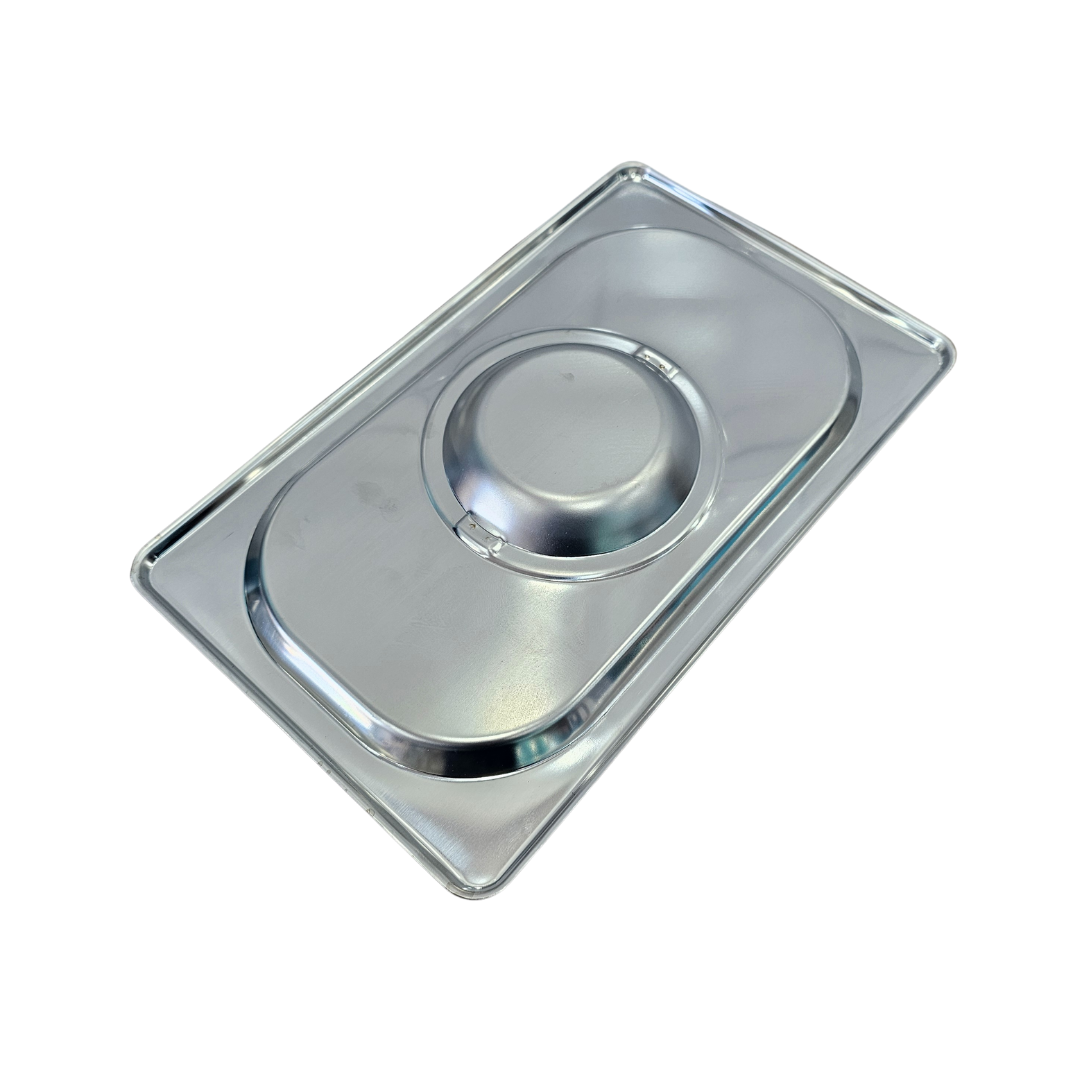 Tapa de acero inoxidable cuarto para inserto de caja de madera carne asada y Grill Box