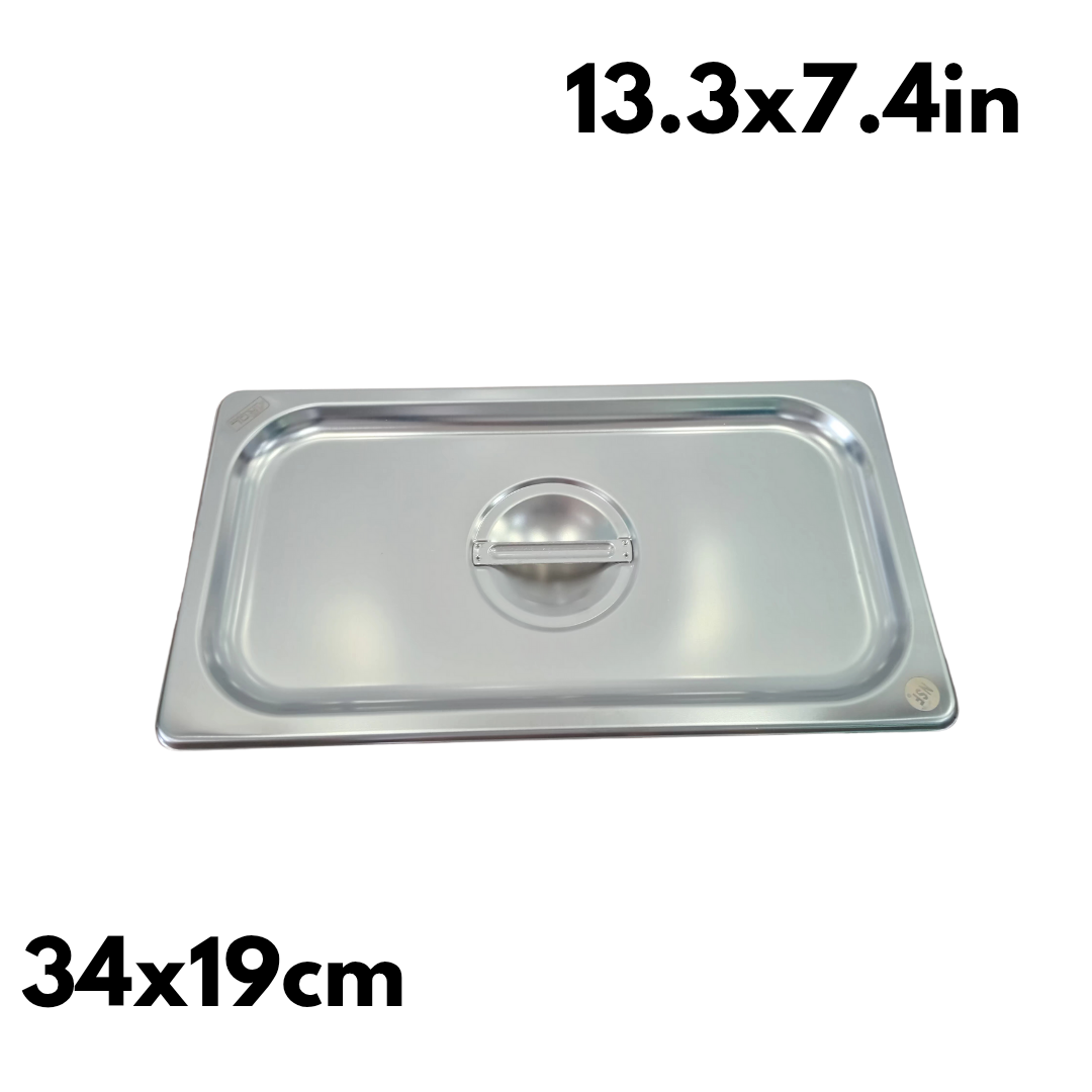 Tapa de acero inoxidable tercio para inserto de Practicaja carne asada y Grill Box