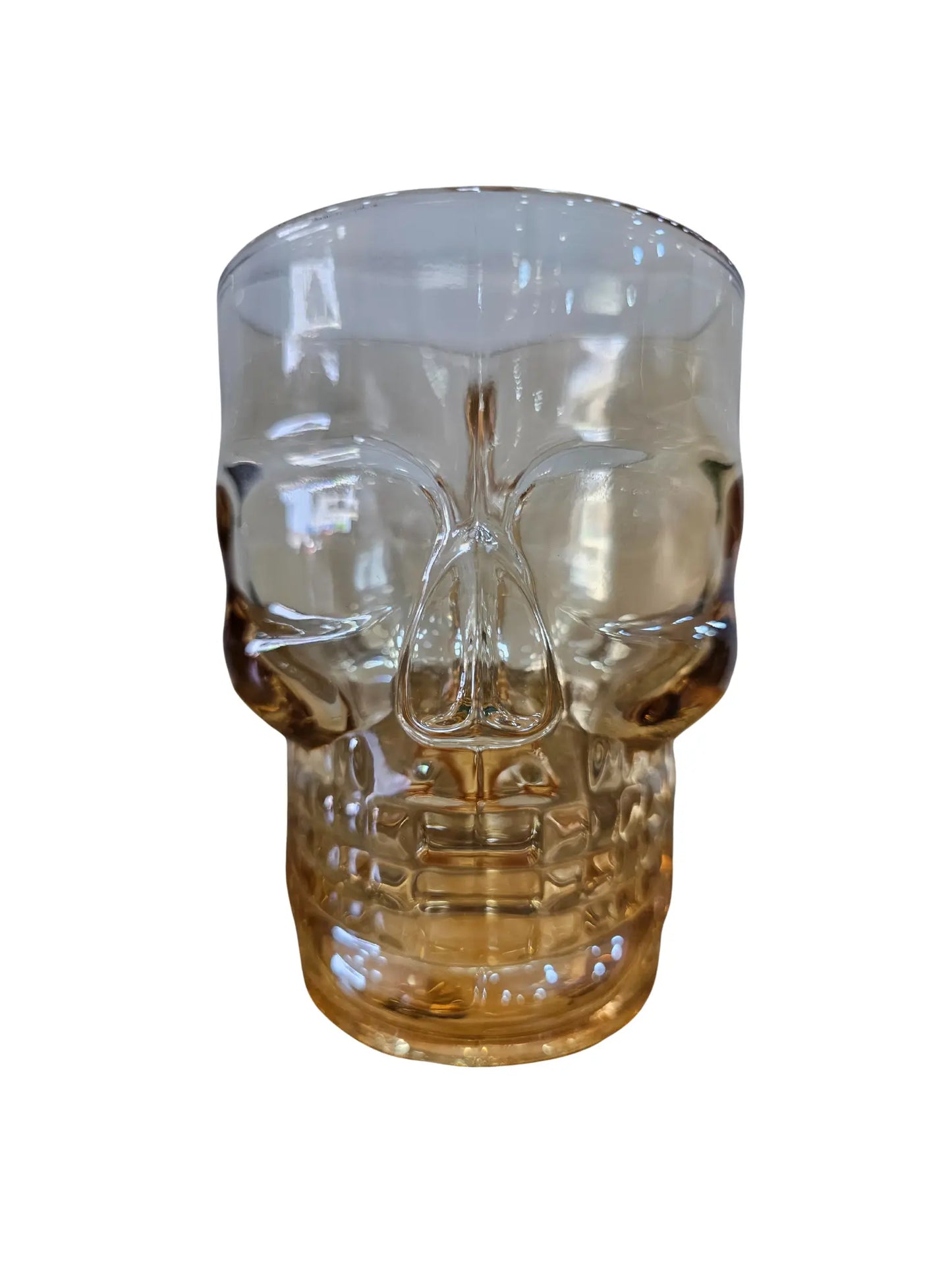 Tarros calavera 500 ml ámbar y humo para decoración