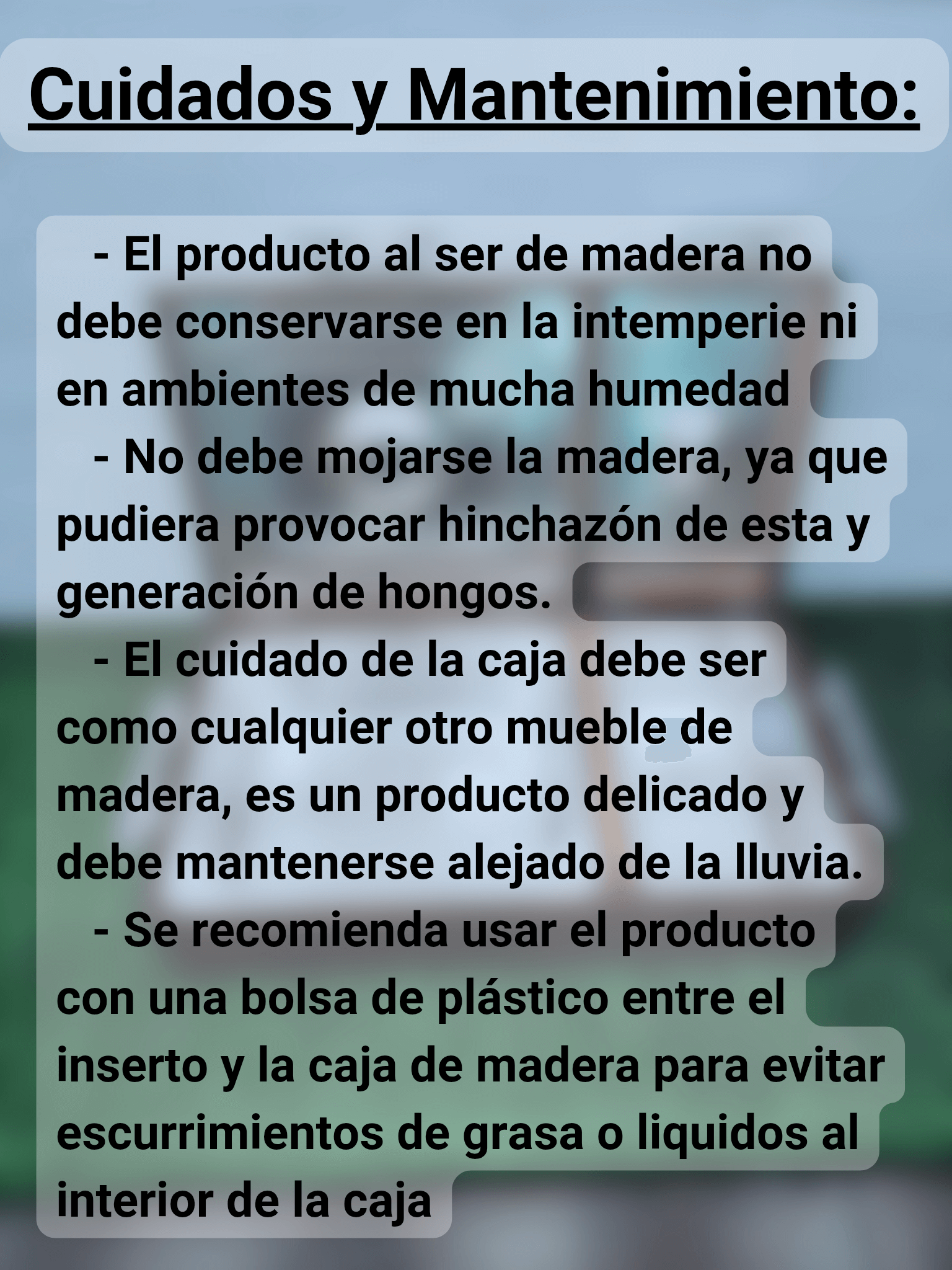 Cajas de madera también conocidas como Grill Box