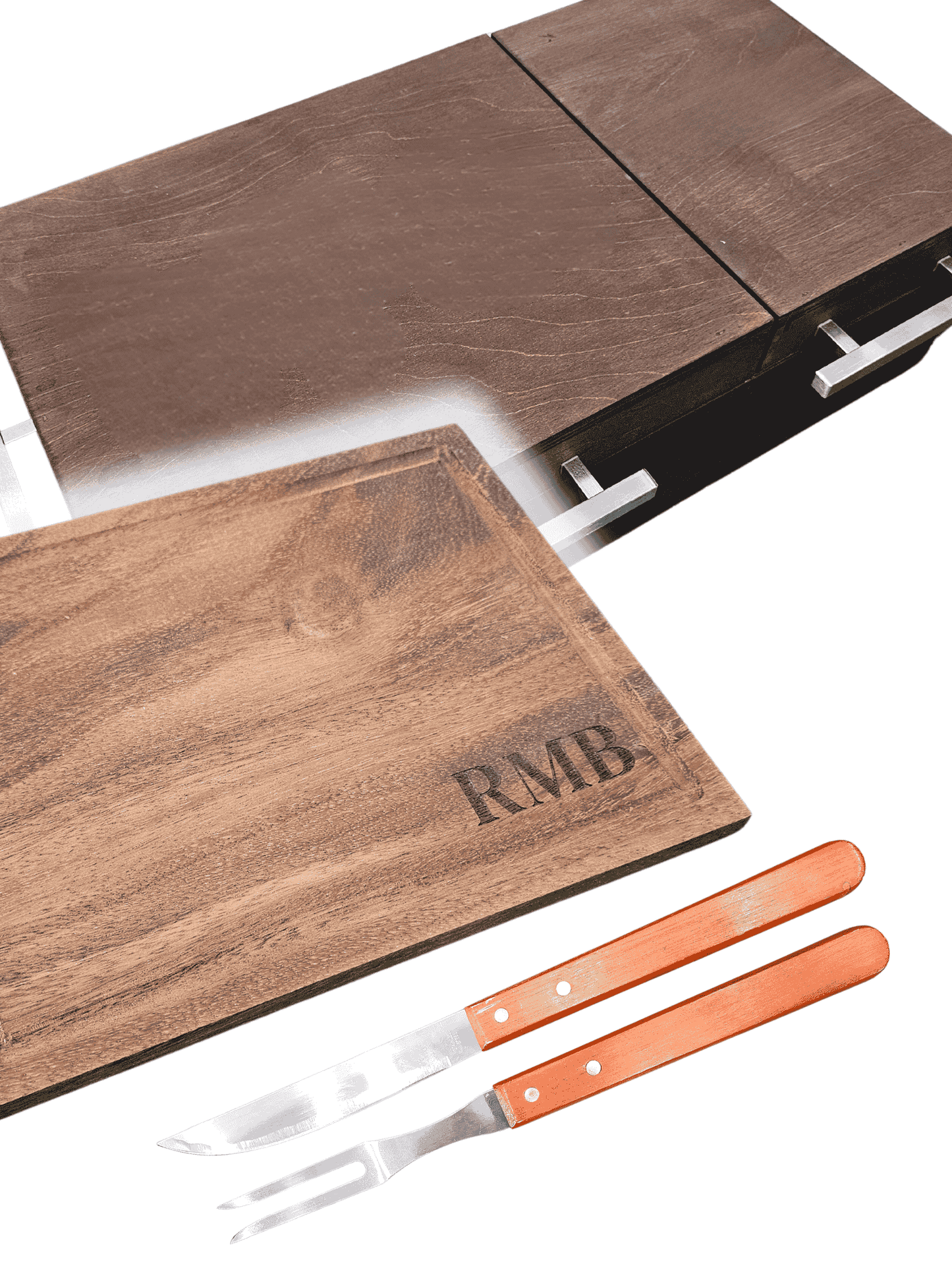 Mega Caja de Pino en Kit - Caja de Madera para Carne Asada