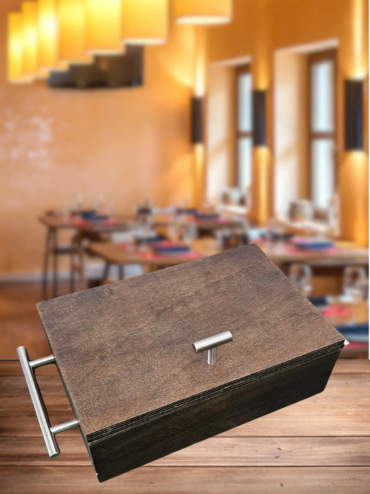 Mini Caja de Okume para Restaurantes