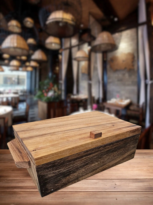 Caja de Parota para Restaurantes