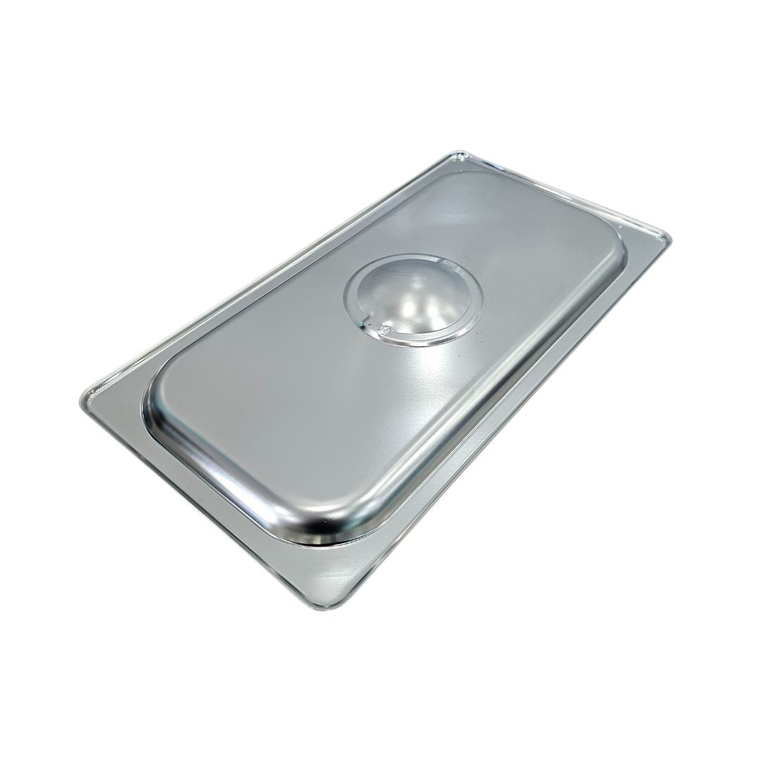 Tapa de acero inoxidable tercio para inserto de Practicaja carne asada y Grill Box