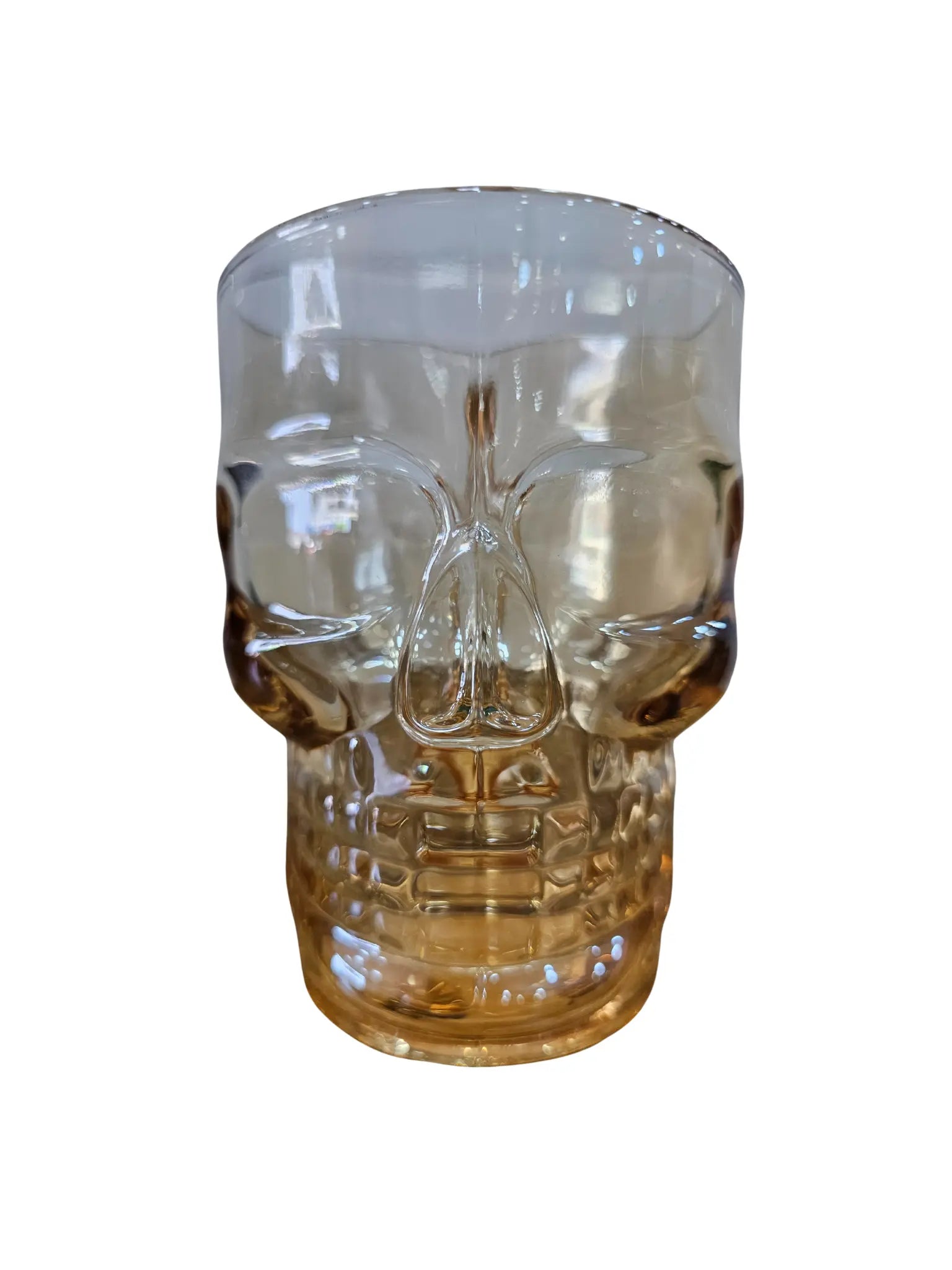 Tarros calavera 500 ml ámbar y humo para decoración